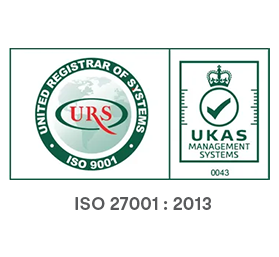 URS and UKAS ISO 9001:2013 Certification Logos