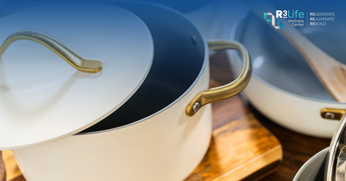 Premium kitchenware and hidden heavy metal risks explained by R3 Life Wellness preventive care