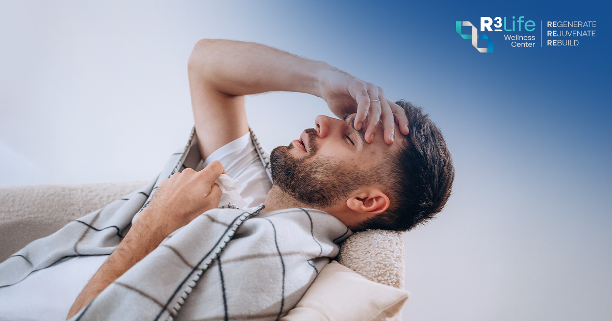 Biological age assessment showing cellular aging and health status