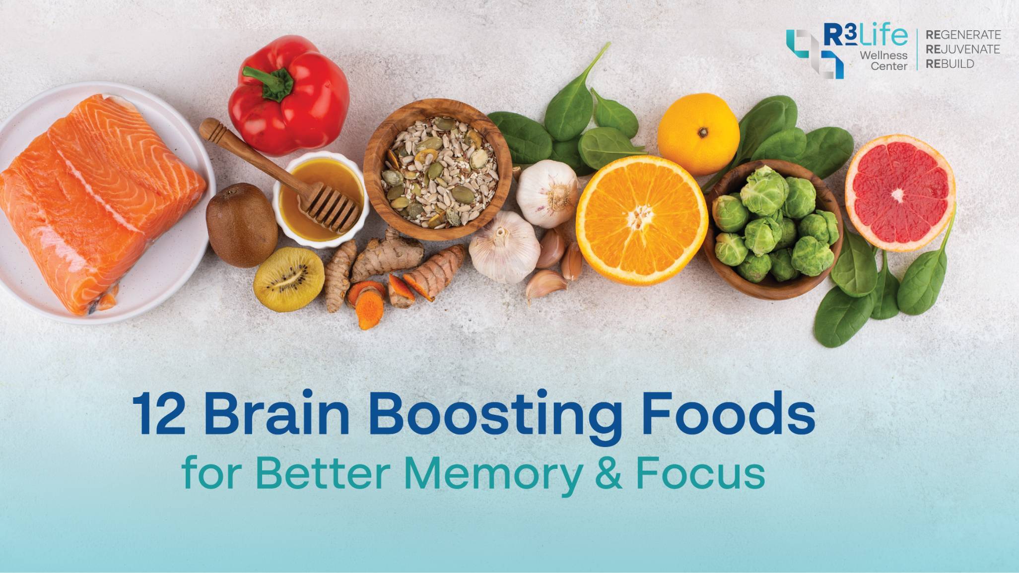 12 อาหารบำรุงสมองที่ช่วยเพิ่มความจำและสมาธิ