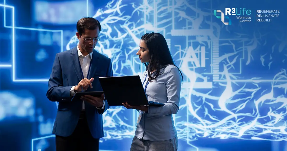 AI health data analysis digital twin predictive healthcare longevity technology and risk prediction