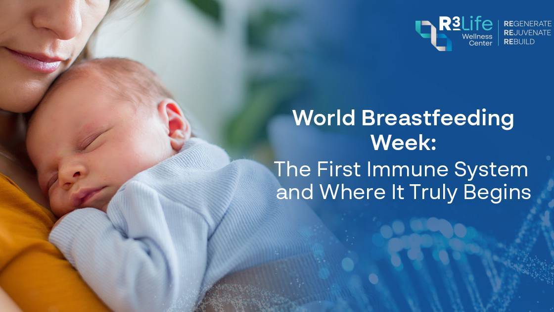 Mother holding a sleeping newborn during World Breastfeeding Week