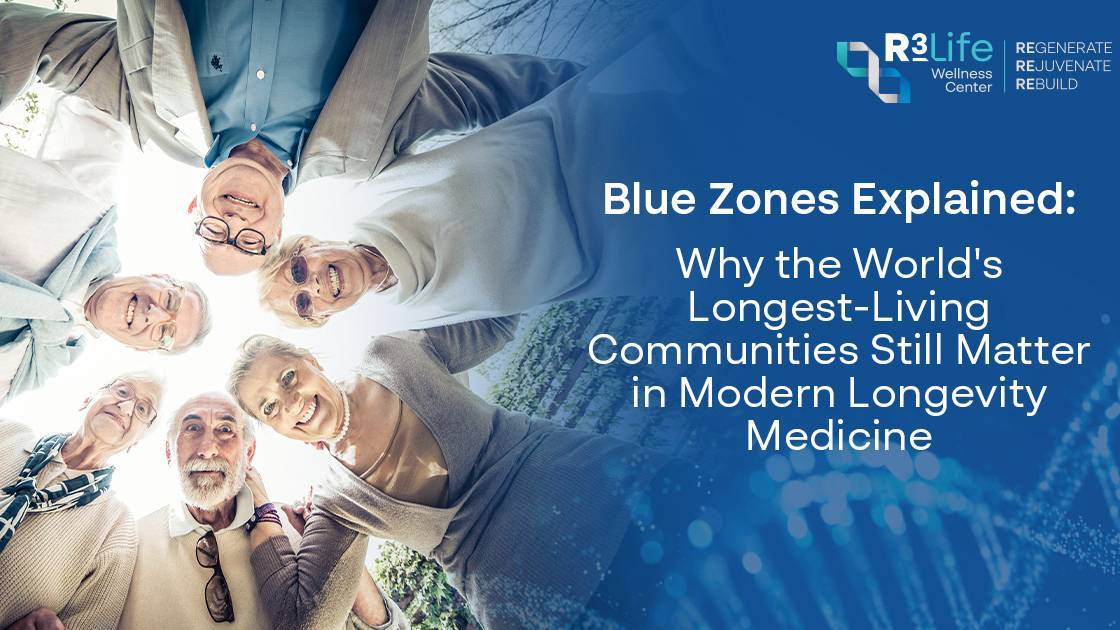 Older adults spending time together, reflecting the Blue Zones lifestyle, social connection, and healthy longevity